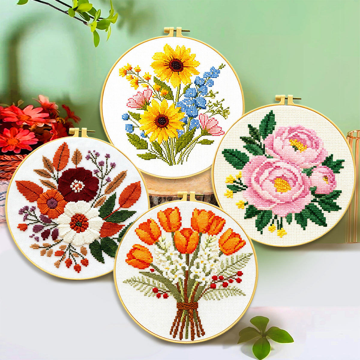 Blooming Bouquet Embroidery Kit