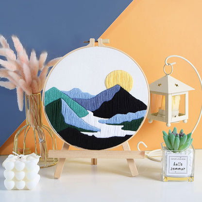 Stitched Landscapes - Themed DIY Embroidery Kits