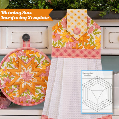 Morning Star Interfacing Template- With Instructions