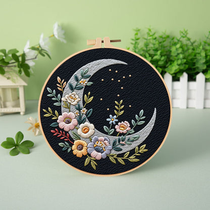 Lunar Bloom - Themed DIY Embroidery Kits
