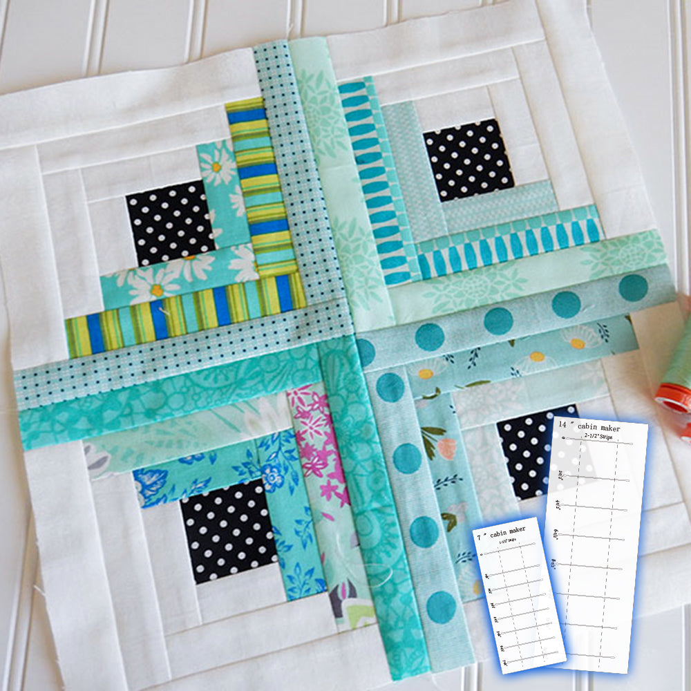 Log Cabin Maker Template Set- With Instructions