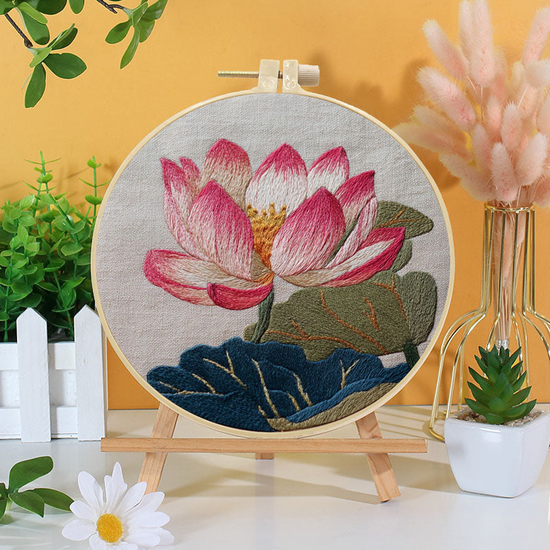 Lotus Serenity Embroidery Kit