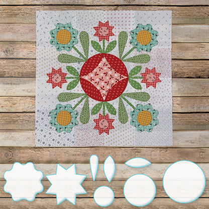 Prairie Meadow Sew Template Set - (With Instructions)
