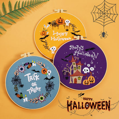 Haunted Halloween Embroidery Kit series for Beginners