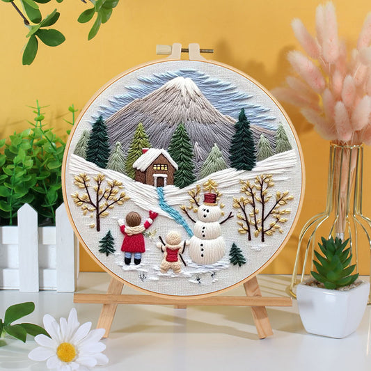 Festive Christmas - Themed DIY Embroidery Kits