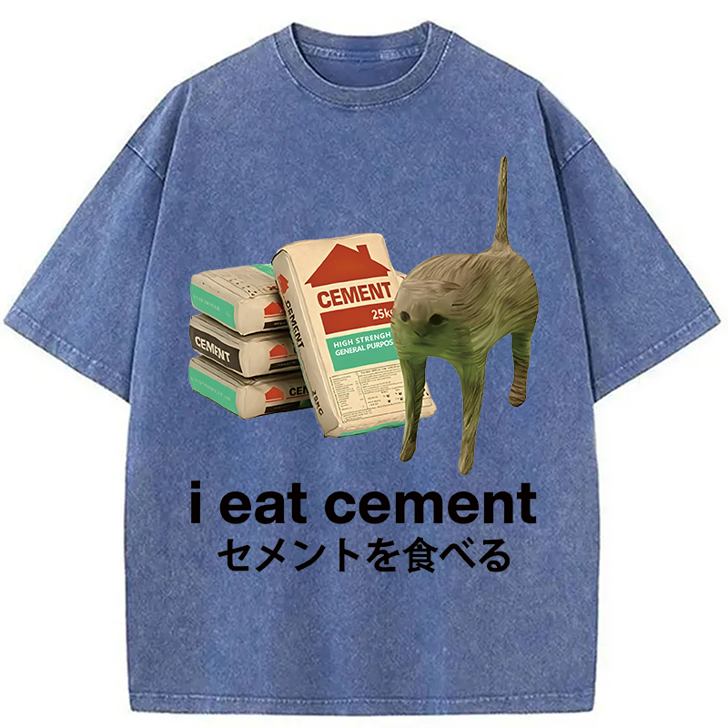 Eat Cement Washed T-Shirt