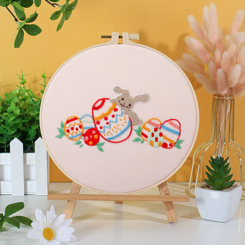 Easter Bunny Embroidery Kit: Craft Your Spring-Inspired Masterpiece