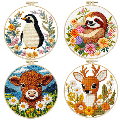 Whimsical Wildlife Embroidery Kit