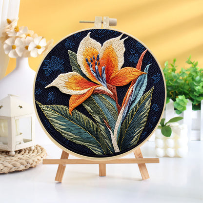 Tropical Bird of Paradise Embroidery Kit