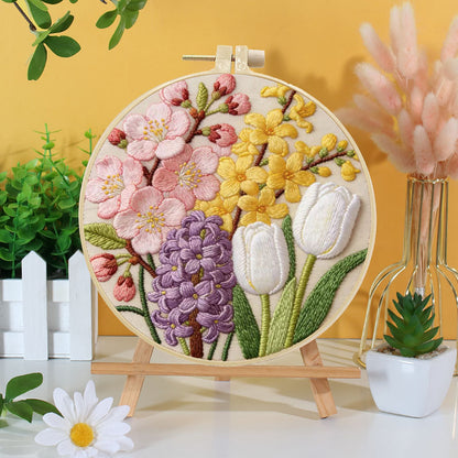 Botanical Bouquet Embroidery Kit
