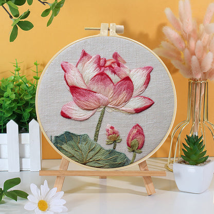 Lotus Serenity Embroidery Kit