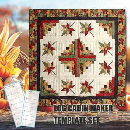 Log Cabin Maker Template Set- With Instructions