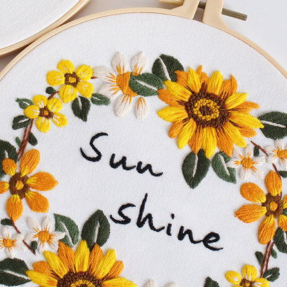 Sunflowers Embroidery Kit for Beginner