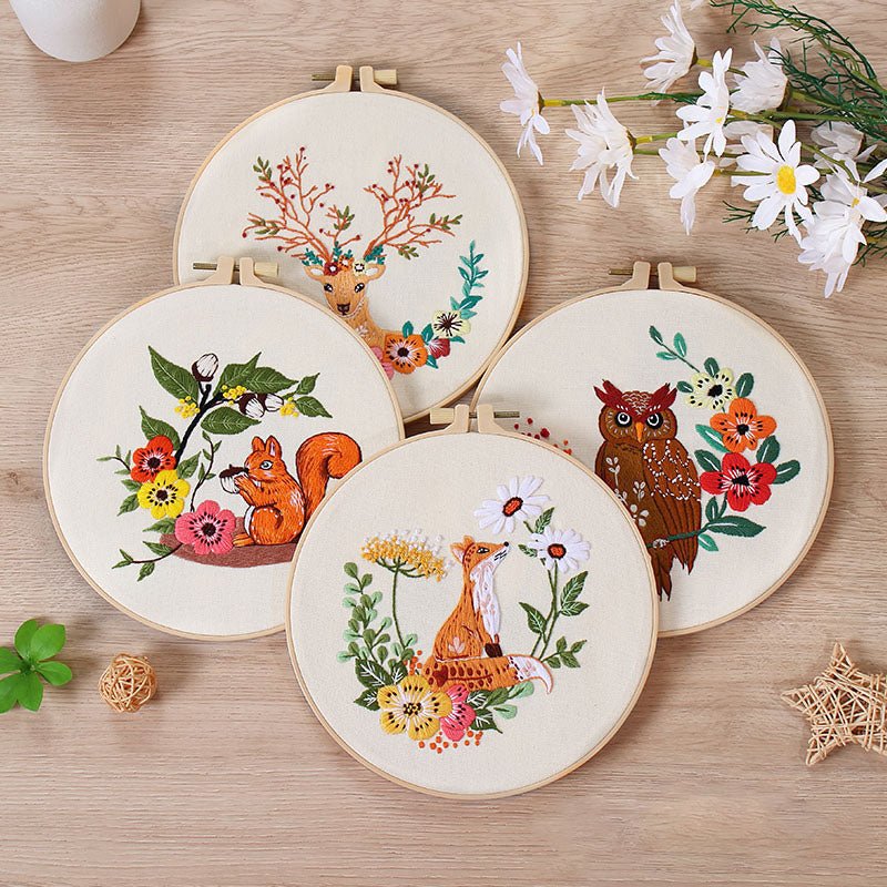 Forest Friends - Themed DIY Embroidery Kits