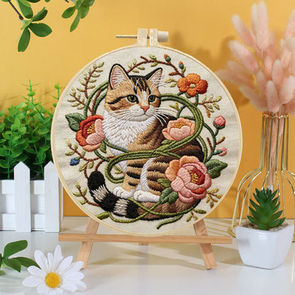 Whisker And Bloom Embroidery Kit