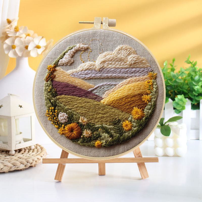 Mountain Sunset Embroidery Kit