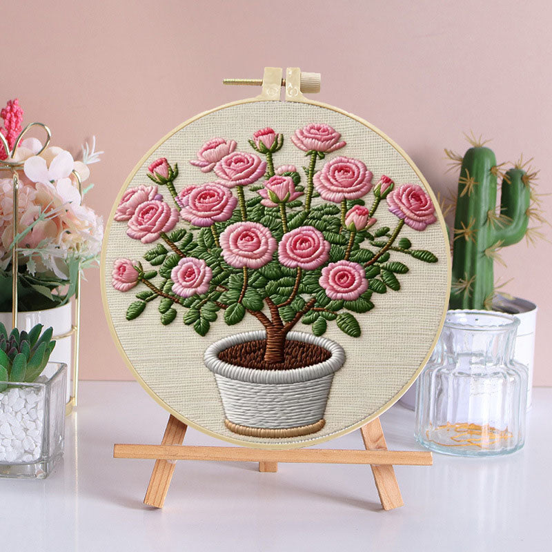 Bloom And Potted Embroidery Kit