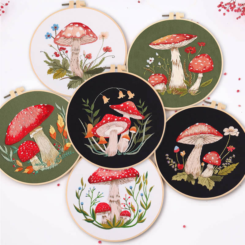 Forest Mushroom - Themed DIY Embroidery Kits