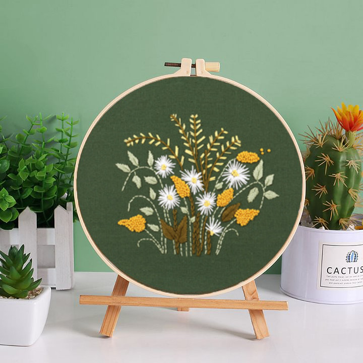 Botanical Bliss Embroidery Kit: Embark On A Natural Crafting Journey