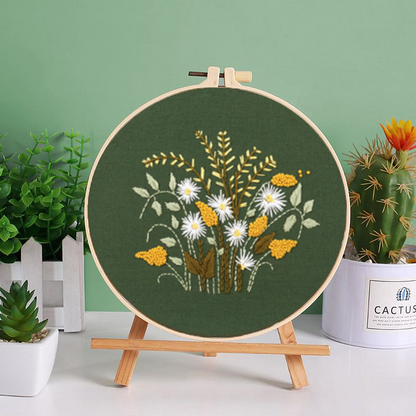 Botanical Bliss Embroidery Kit: Embark On A Natural Crafting Journey