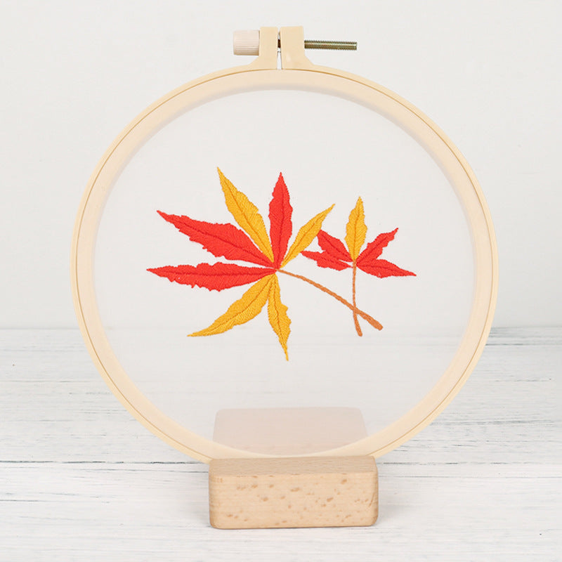 Transparent Bloom Embroidery Kit: Celebrate Nature's Elegance in Every Stitch