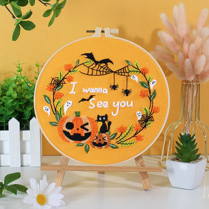 Haunted Halloween Embroidery Kit series for Beginners