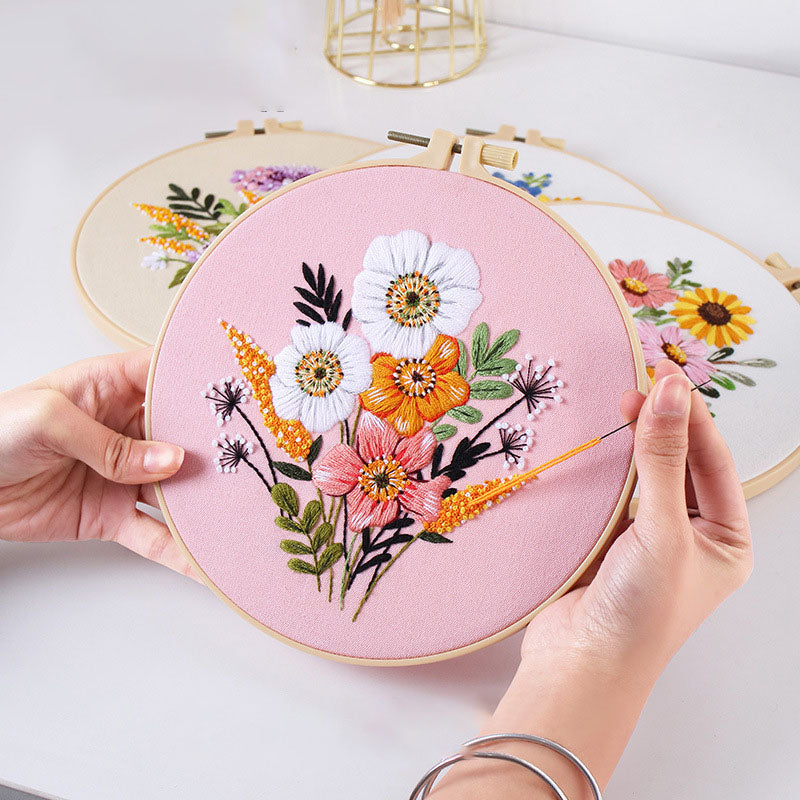 Floral  - Themed DIY Embroidery Kits