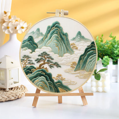 Oriental Mountain Embroidery Kit