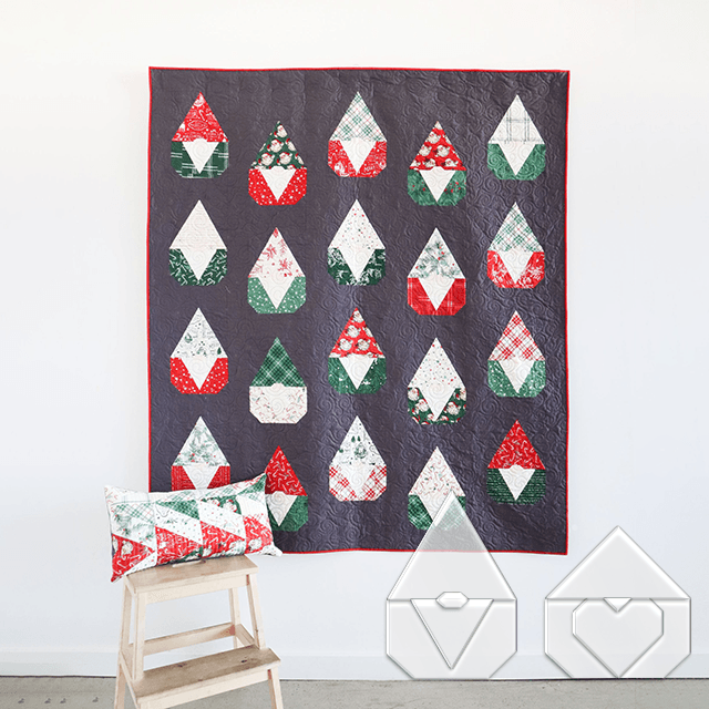 DIY Christmas Gnomes Quilt Template Set - With Instructions