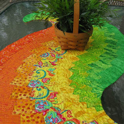 Spicy Spiral Table Runner Quilting Template Ruler