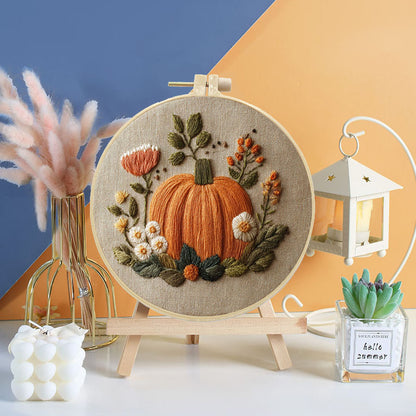 Harvest Pumpkin Embroidery Kit