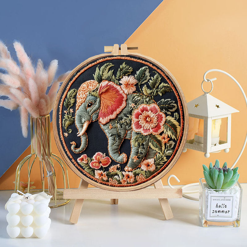 Elephants Everlasting Embroidery Kit