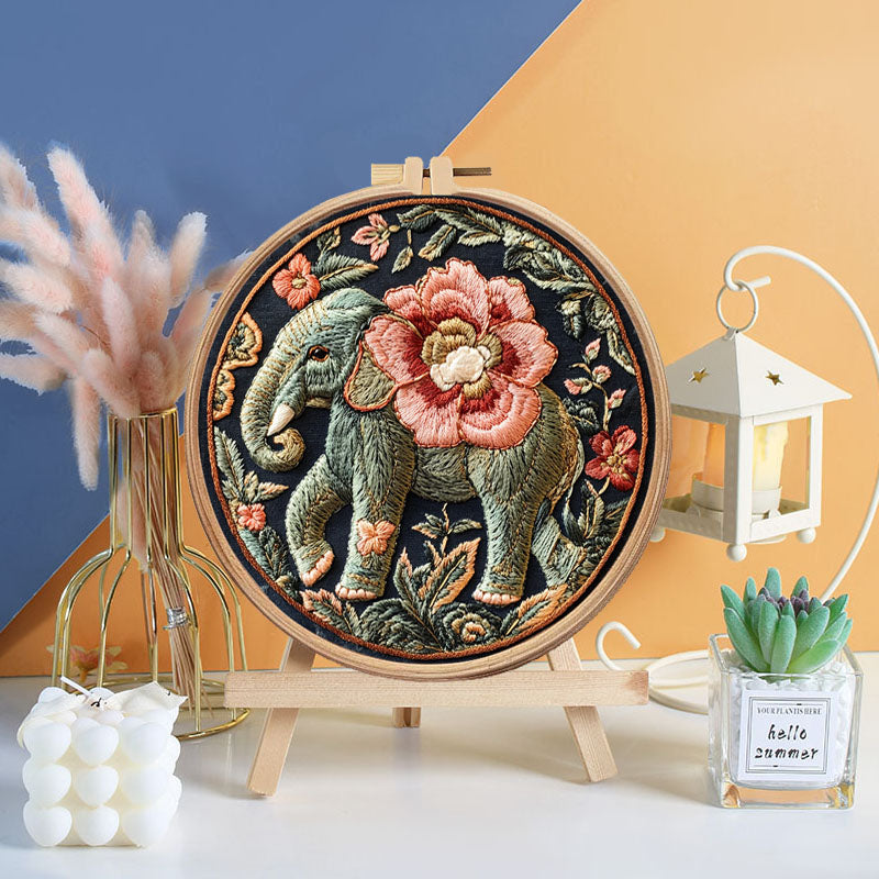Elephants Everlasting Embroidery Kit