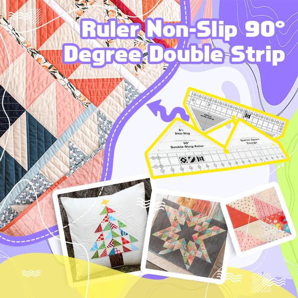 Ruler Non-Slip 90° Degree Double Strip
