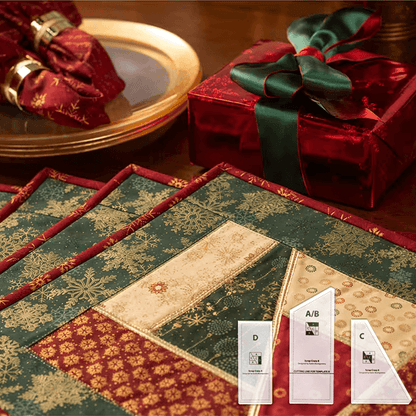 Magic Stained Glass Placemats - Scrap Crazy Templates - With Instructions