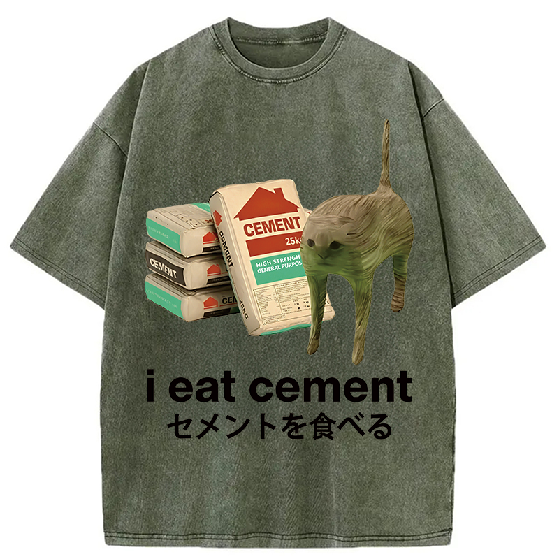 Eat Cement Washed T-Shirt