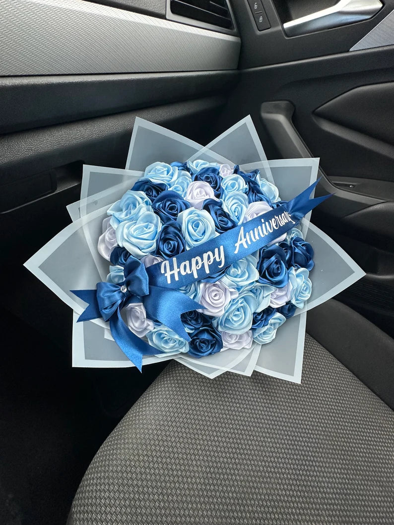 Eternal Roses - HandMade From Satin Ribbon(Never Wither)