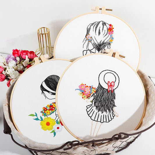 Girl & Bloom - Themed DIY Embroidery Kits