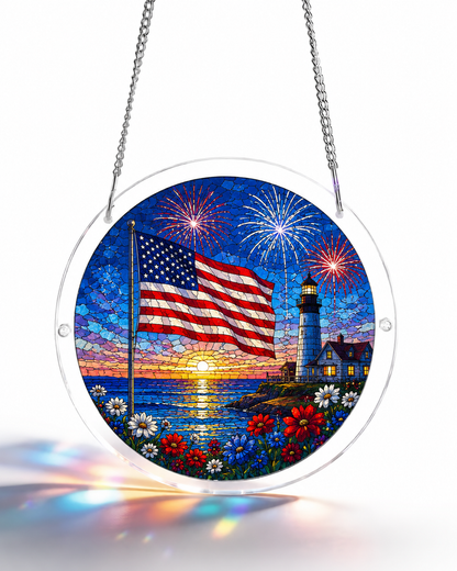 Acrylic Jigsaw Puzzle Suncatcher - Independence Day Celebrations