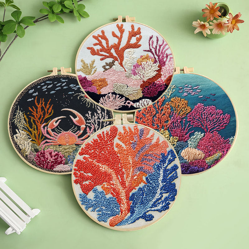 Coral Reef Embroidery Kit