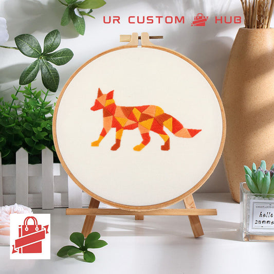 Geometric Animal - Themed DIY Embroidery Kits