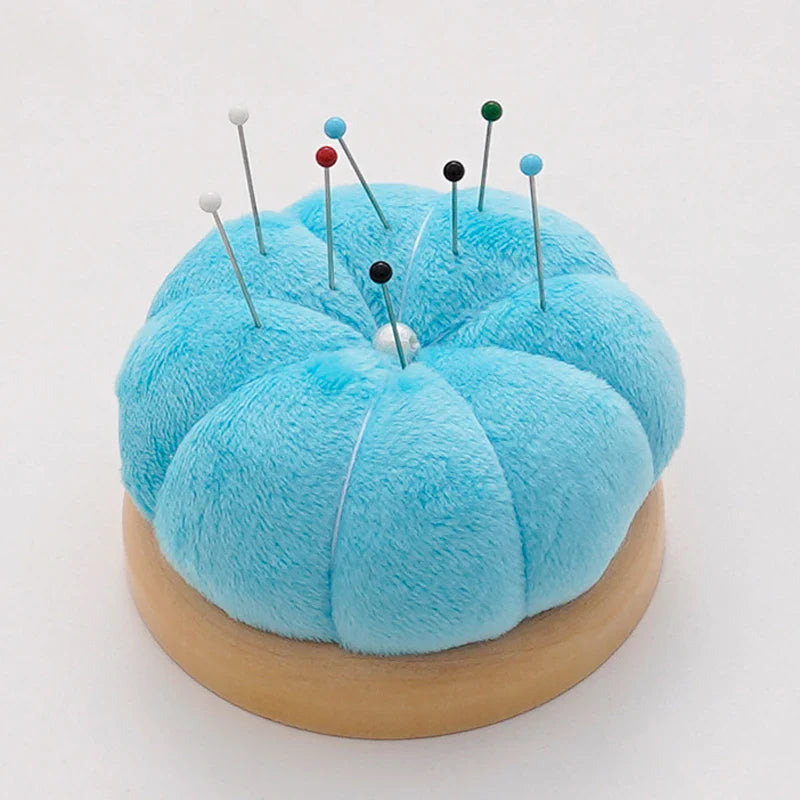 Wooden Pumpkin Pin Cushion
