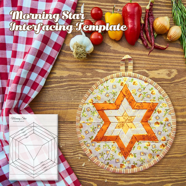 Morning Star Interfacing Template- With Instructions