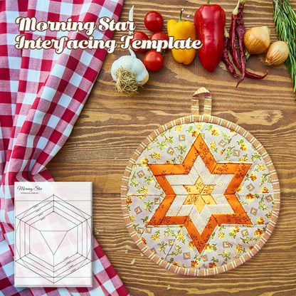 Morning Star Interfacing Template- With Instructions