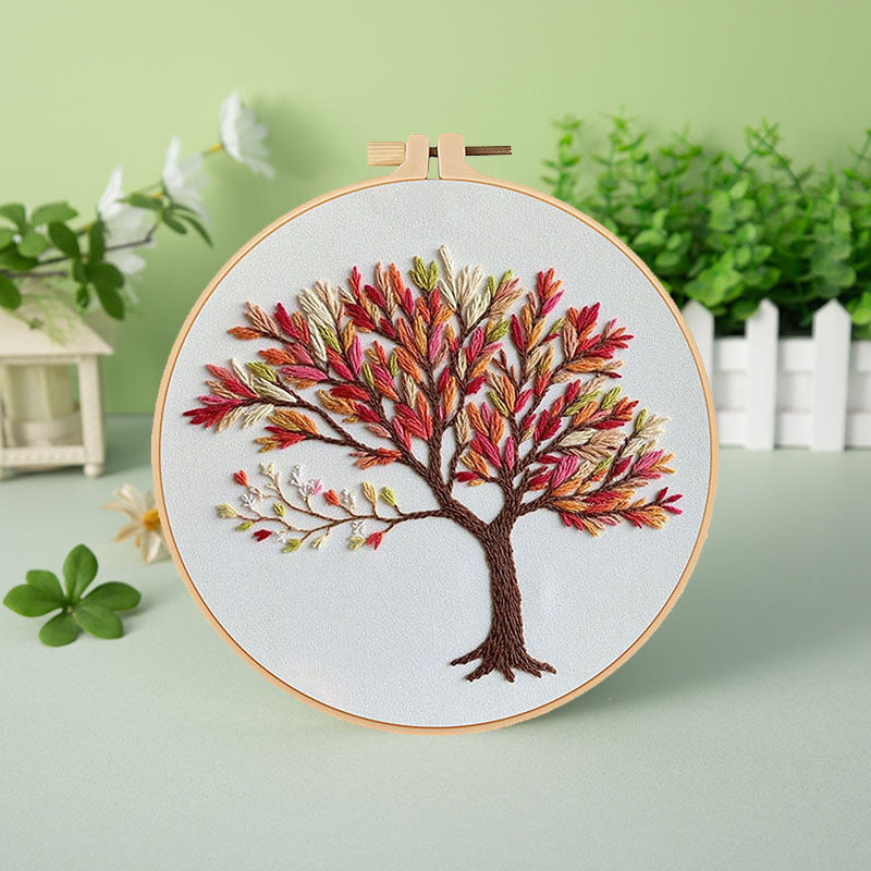 Seasonal Tree - Themed DIY Embroidery Kits