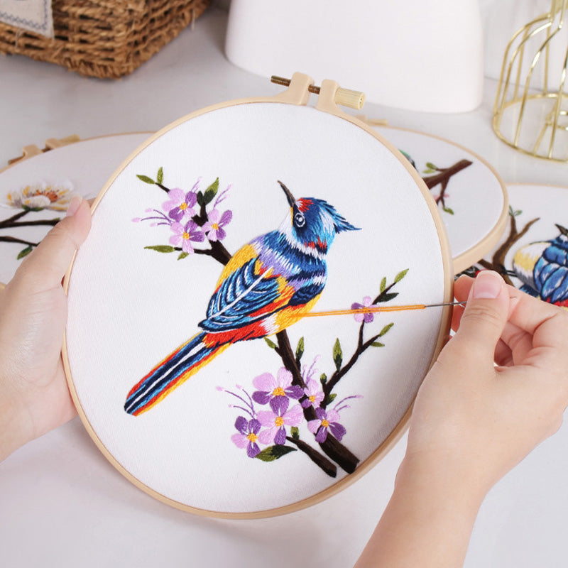 Birds in Bloom DIY Embroidery Kit