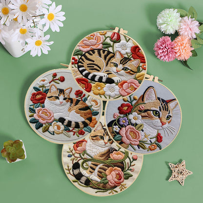 Whisker And Bloom Embroidery Kit