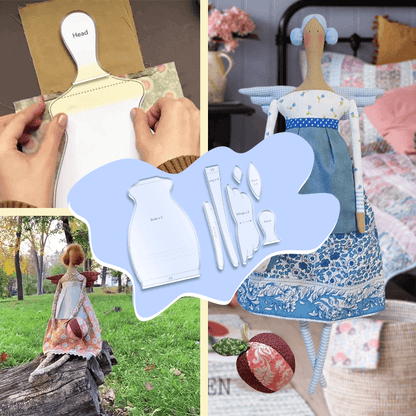 Tilda Kitchen Doll Template Set (7 PCS) - With Instructions