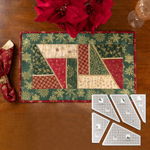 Magic Stained Glass Placemats - Scrap Crazy Templates - With Instructions