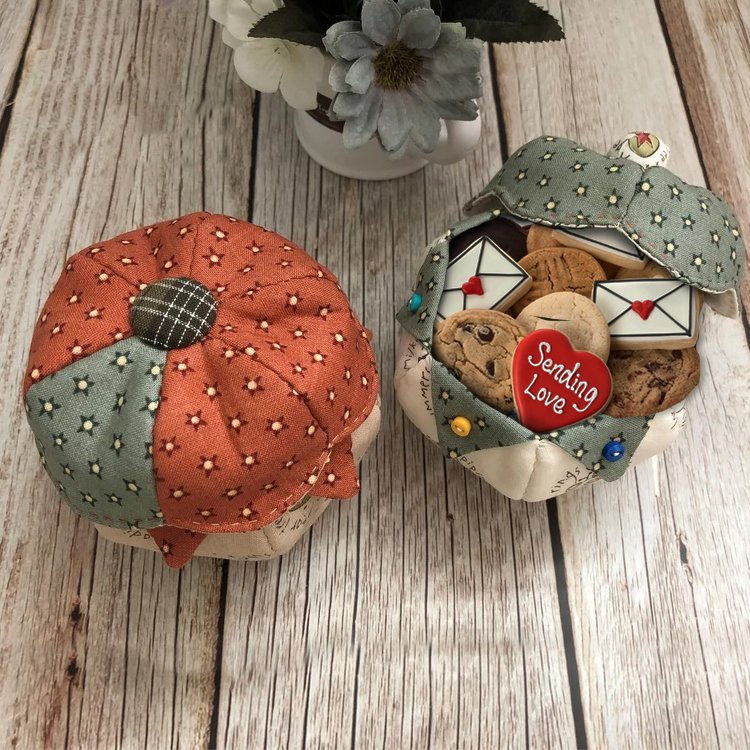 Quilt Jar(Bowl) Pattern Template  - With Instructions